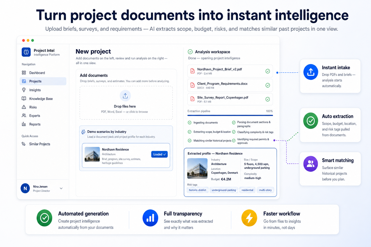 Nyt projekt med dokument-upload
